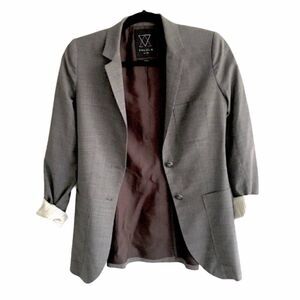 𝅺ARITZIA Talula Wool Exeter Boyfriend Blazer Grey 2